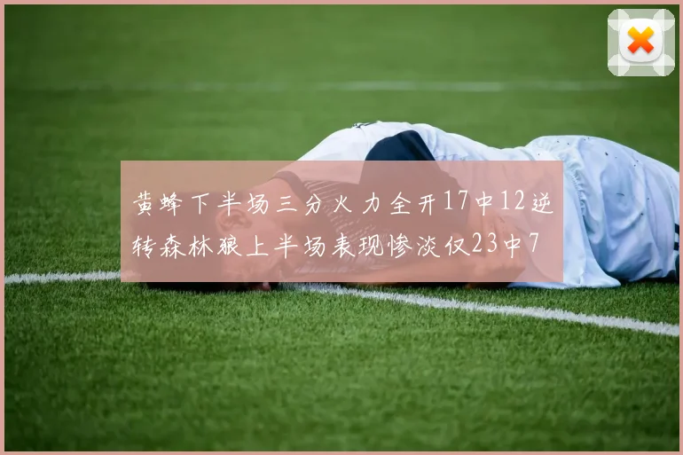 黄蜂下半场三分火力全开17中12逆转森林狼上半场表现惨淡仅23中7